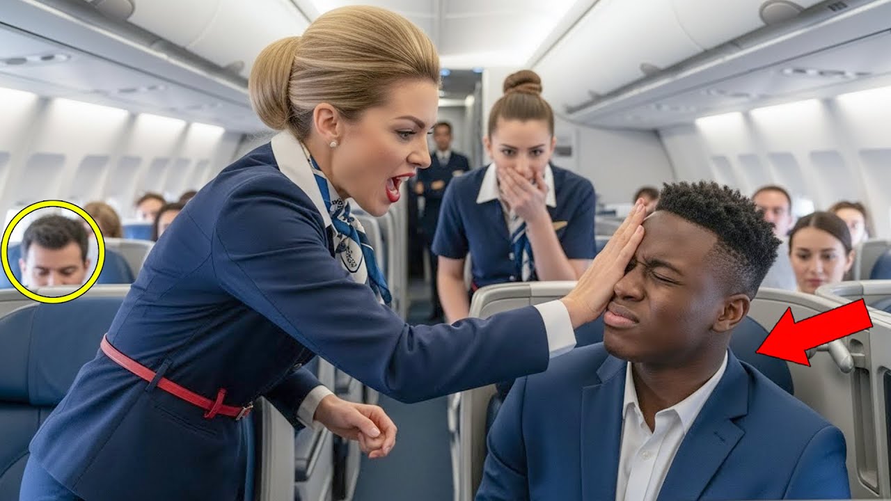 A white passenger pointed at a Black teen in First Class and