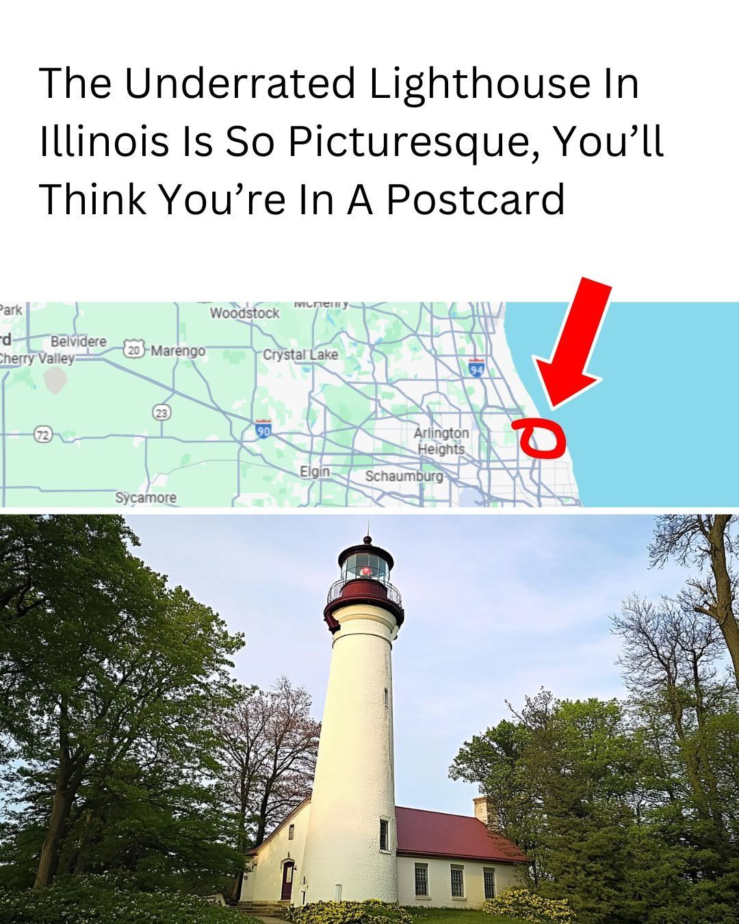 Illinois - This underrated lighthouse is so picturesque, it feels like ...