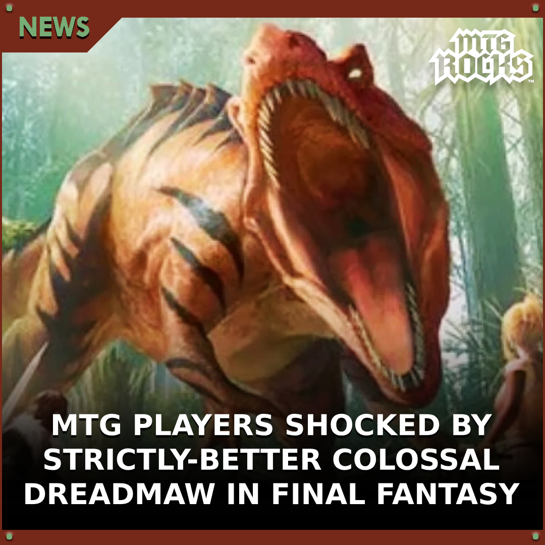 mtg final fantasy dinosaur Magic The Gathering Foundations Commander Deck Tramplesaurus Rex FDC,  COLLECTION REALM double strike This just in: one of