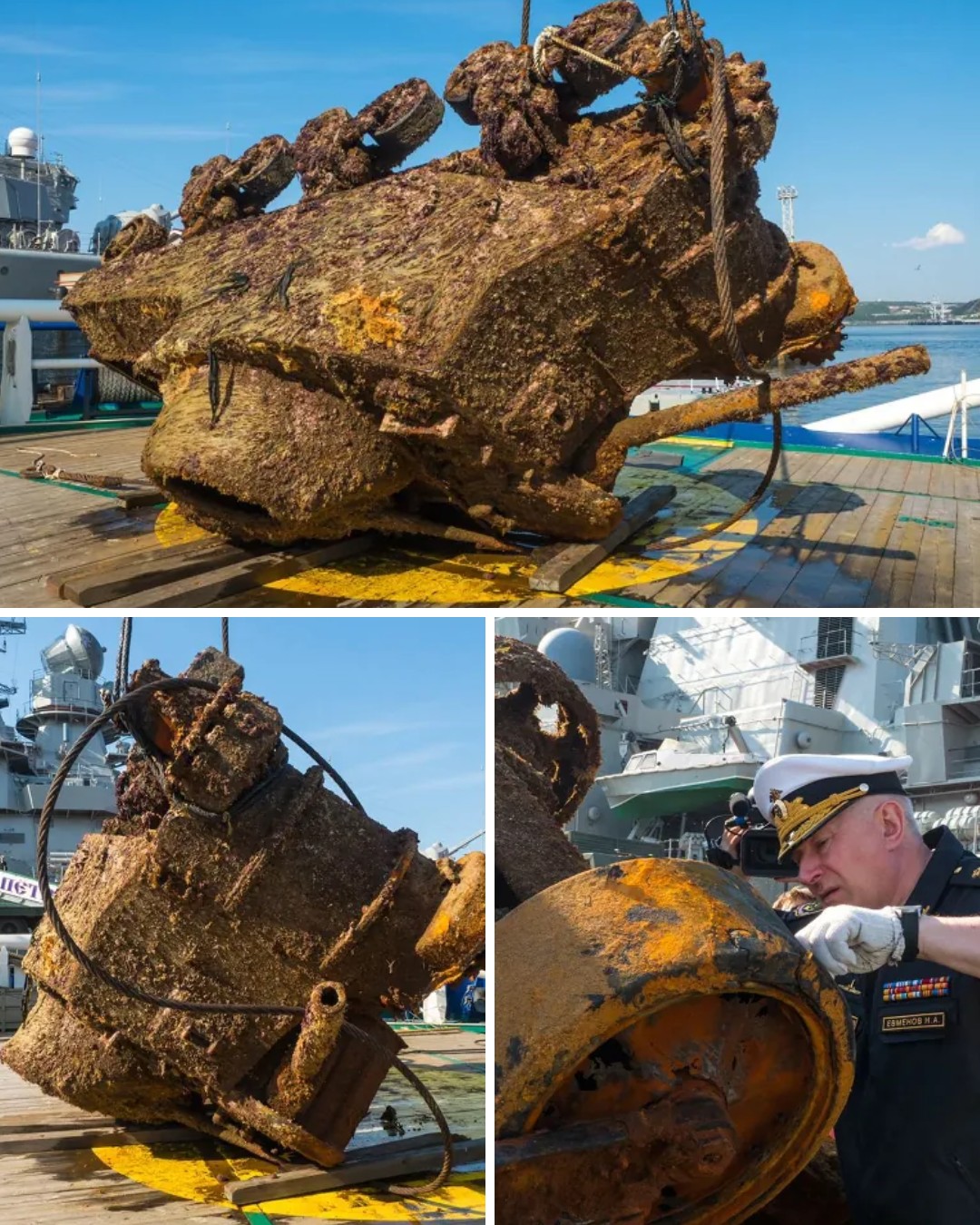 A WWII tank pulled from the Arctic sea. After 75 years on the