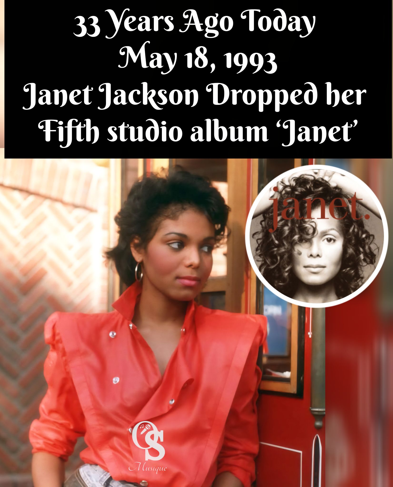 On This Day ~ May 18, 1993 - 33 years ago, Janet Jackson released 