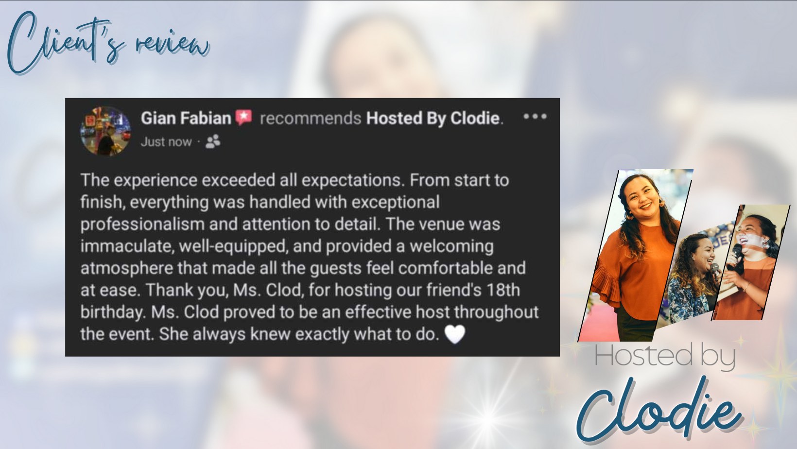 Hosted By Clodie