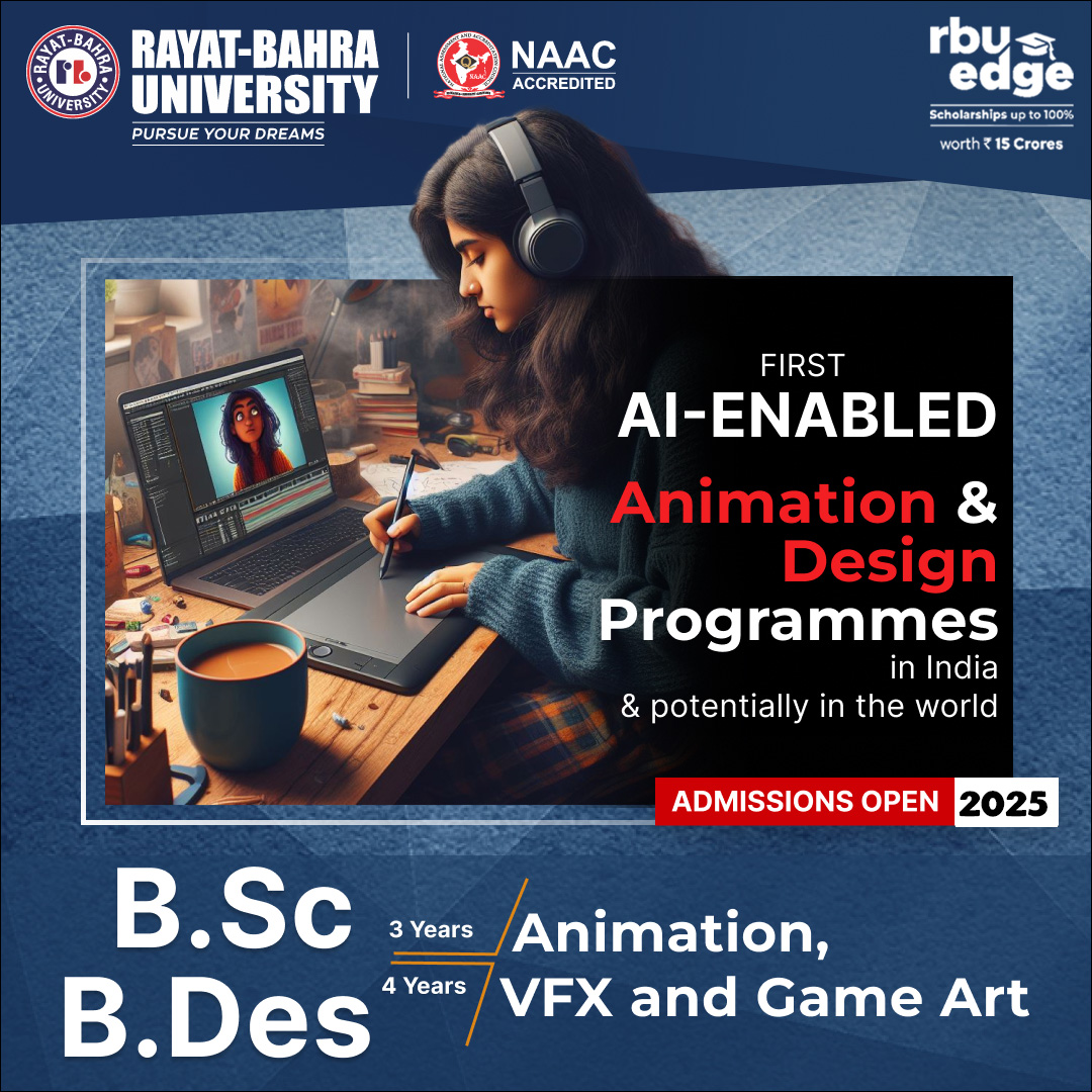RBU - 🎓 Admissions Open 2025! 🎮 B.Des & B.Sc. in Animation, VFX & Game ...