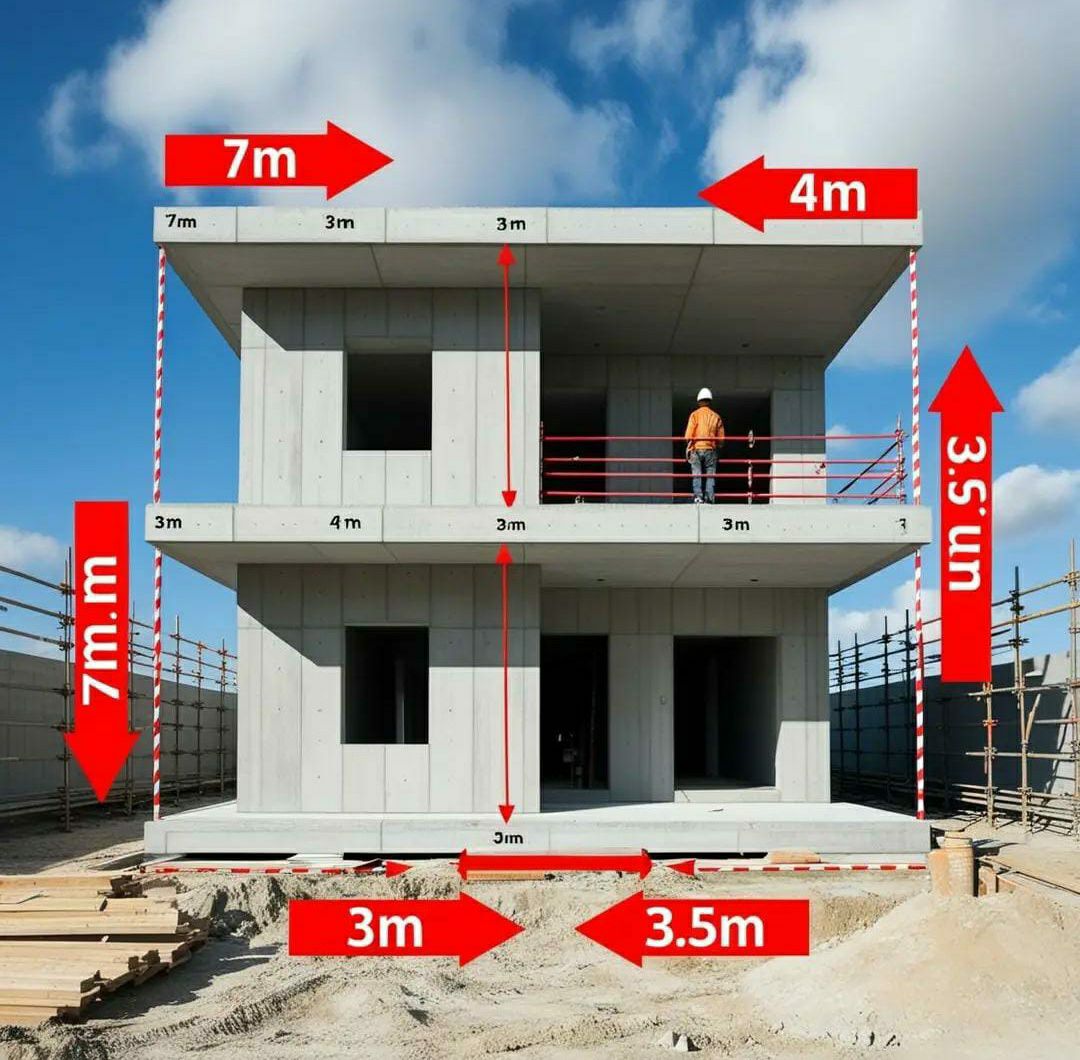 Lawyer - Dimensional Breakdown of a Two-Story Modular Building # ...