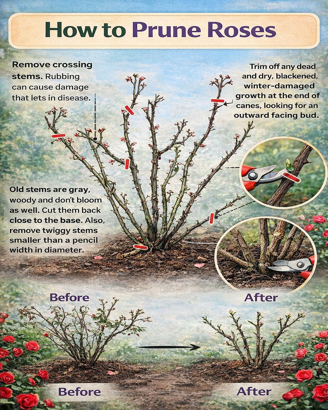 GreenAura - 🌹 **How to Prune Roses for Healthier Blooms** Proper ...