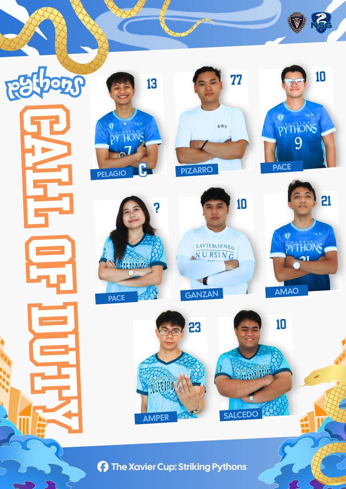 The Xavier Cup:... - The Xavier Cup: Striking Pythons