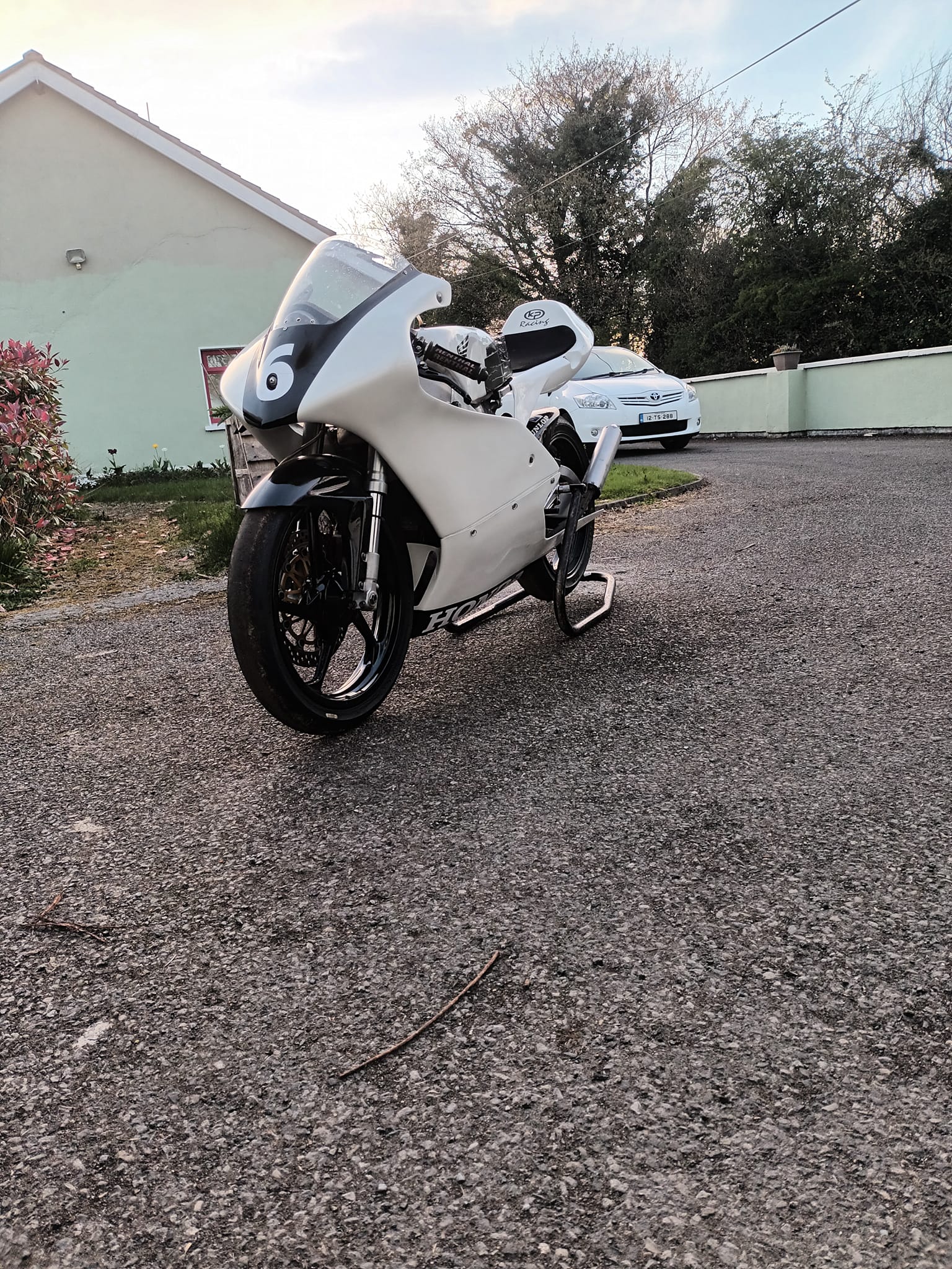 Kawasaki production twin at Bishopscourt