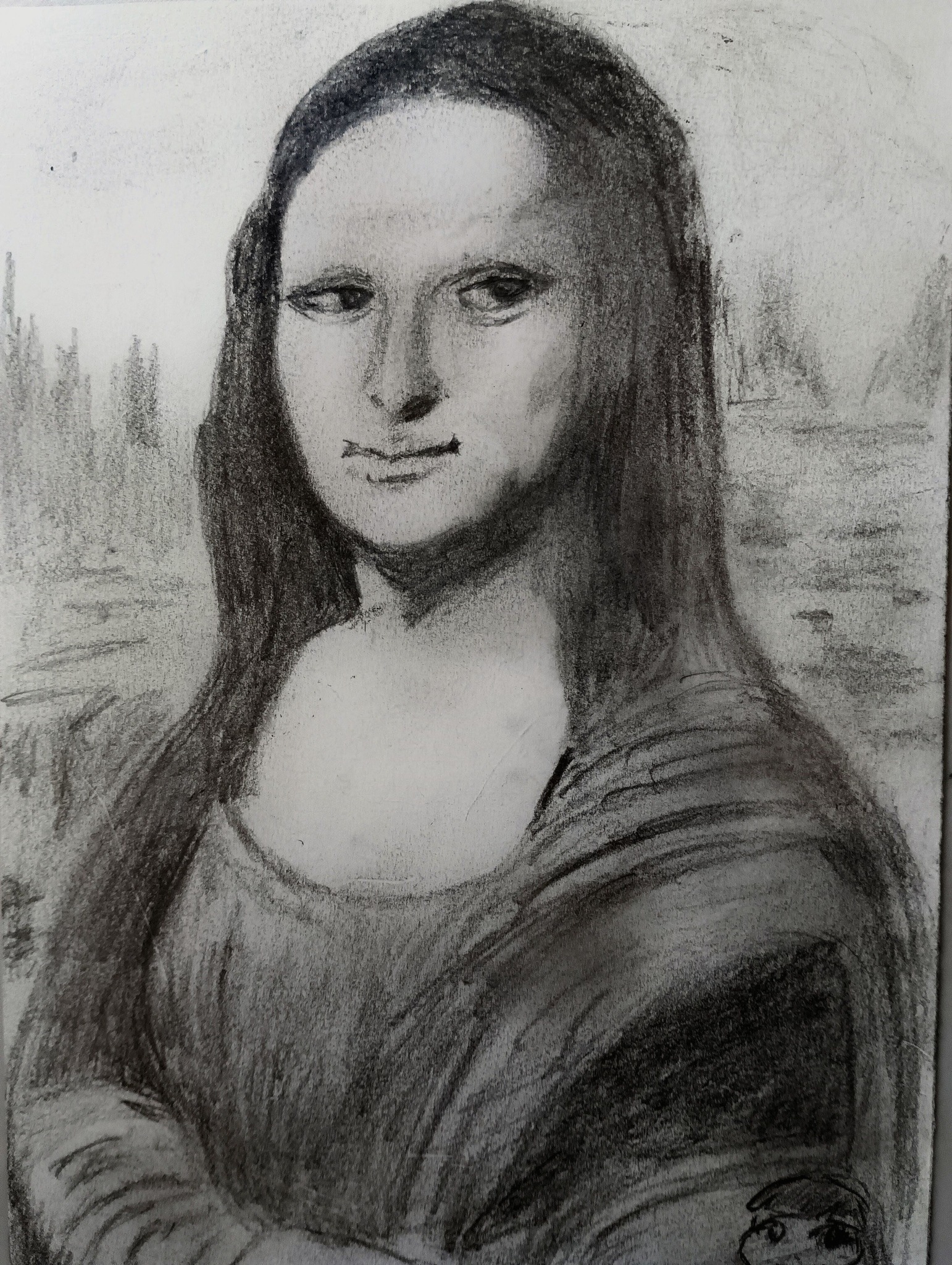 鉛筆画です。