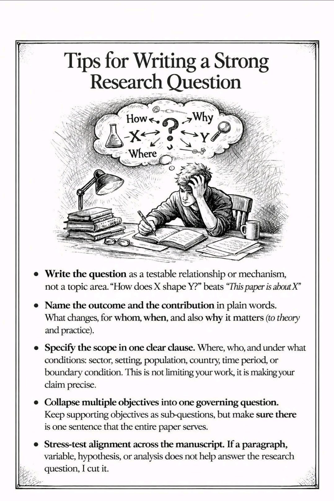 Statistics, - 👉Tips for writing a strong research question!! #Academy # ...