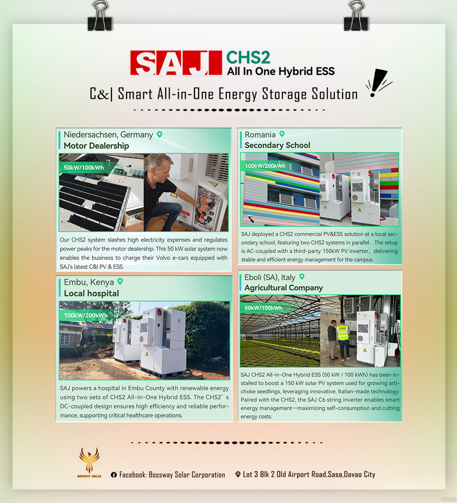 Bossway - SAJ's CHS2 All-in-One Hybrid ESS is a smart integrated energy ...