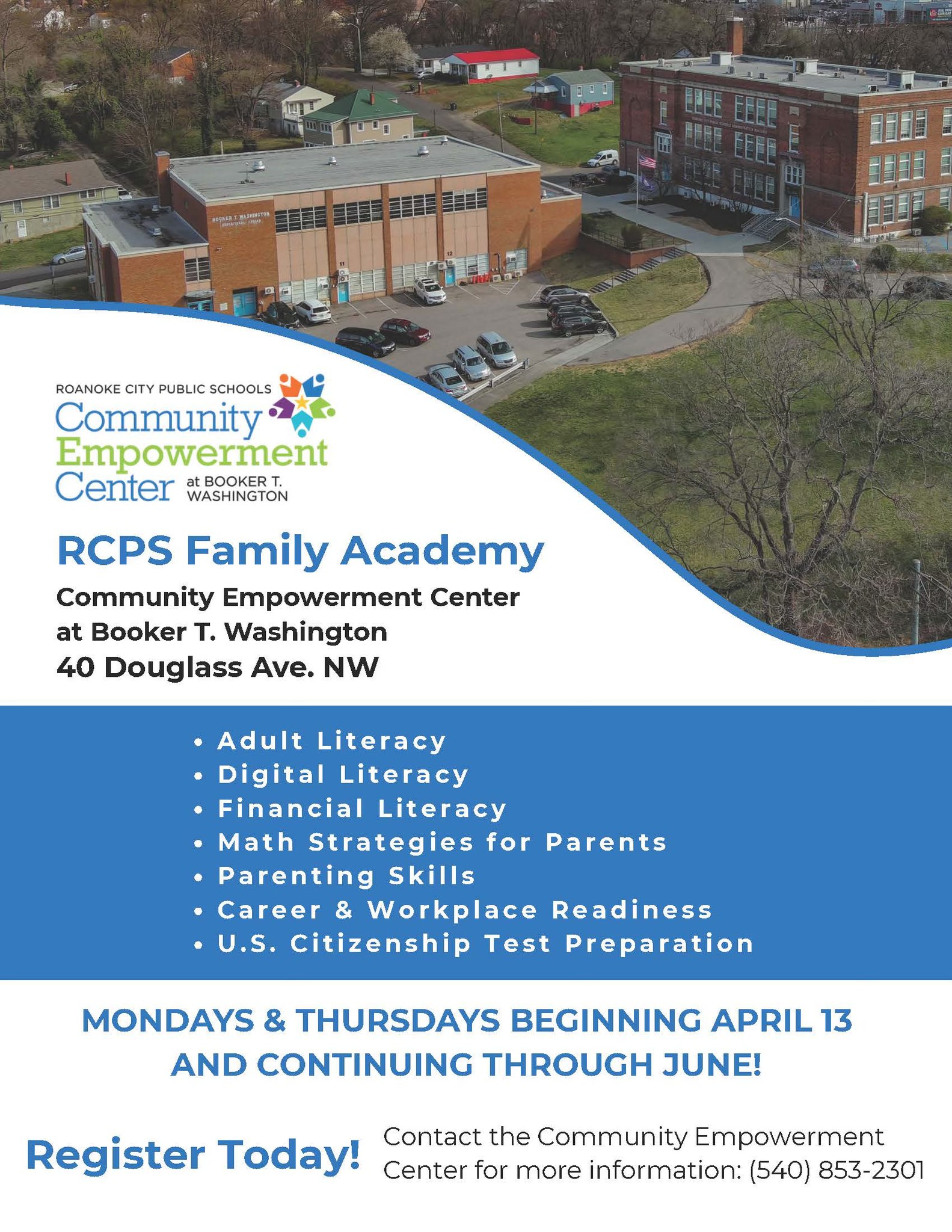 Community Empowerment Center at Booker T. Washington | Roanoke VA