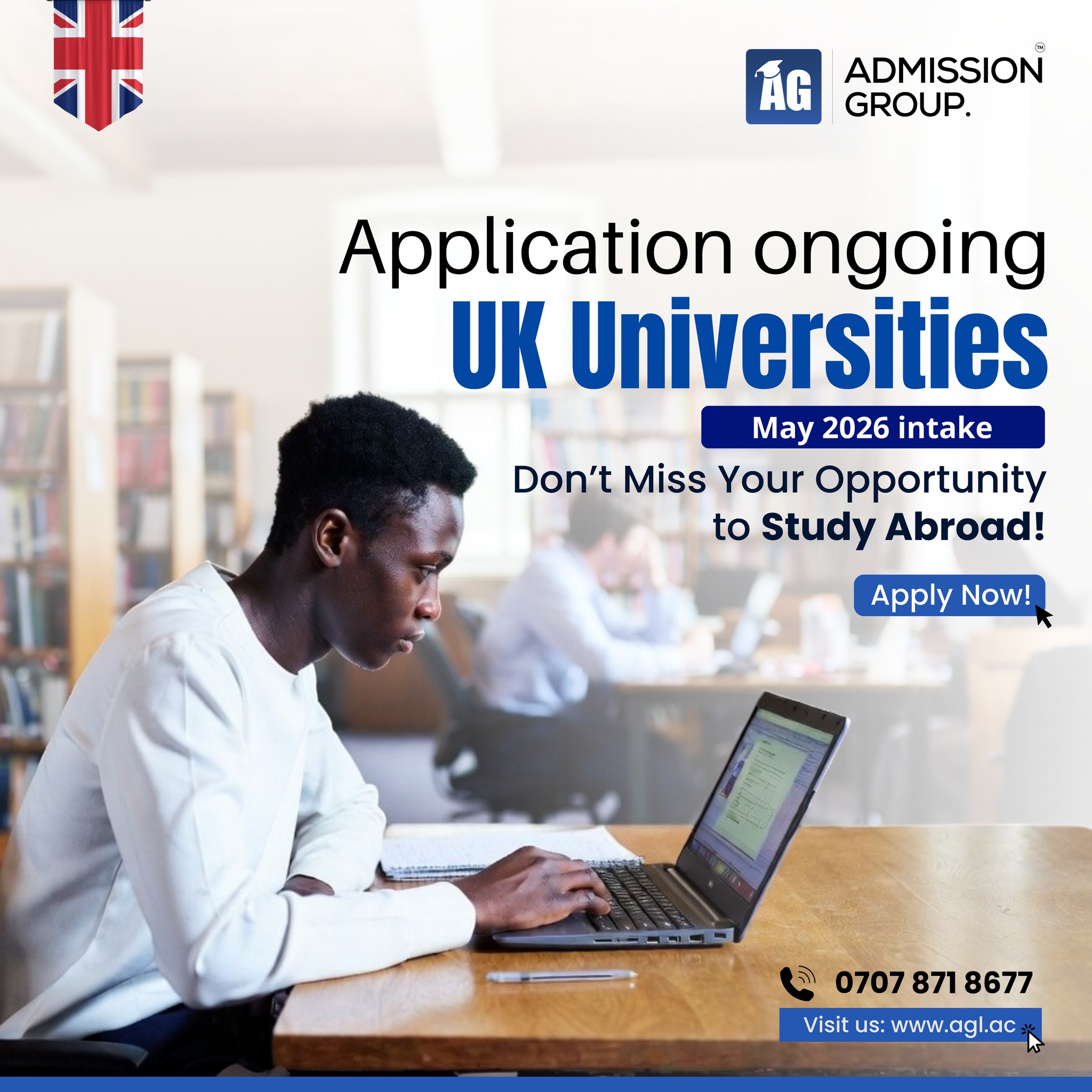 Admission - 🇬🇧 Study in the UK – May 2026 Intake! Don’t miss your ...