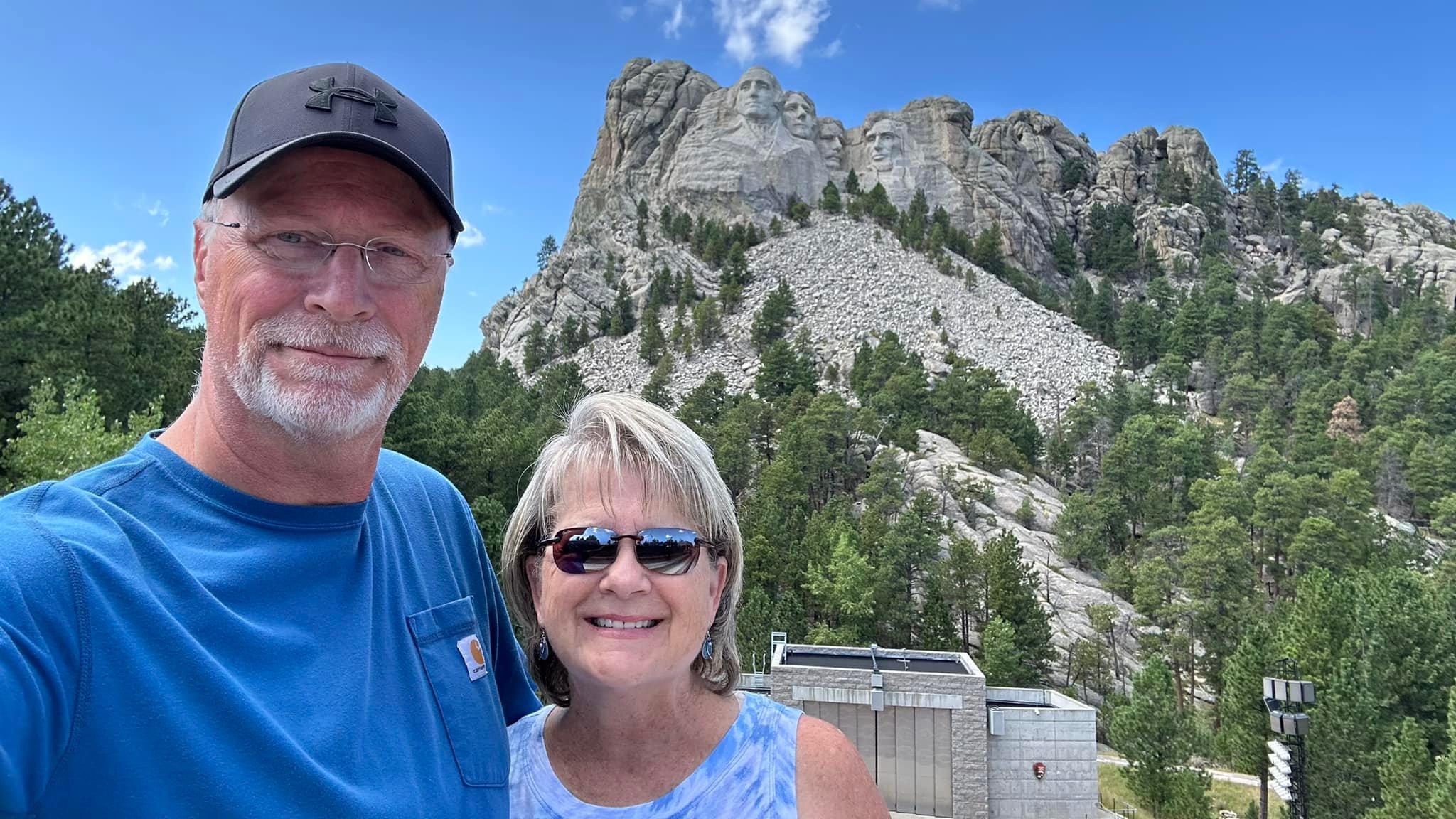 Mt Rushmore this afternoon… a pleasant 73 degrees. Photos from