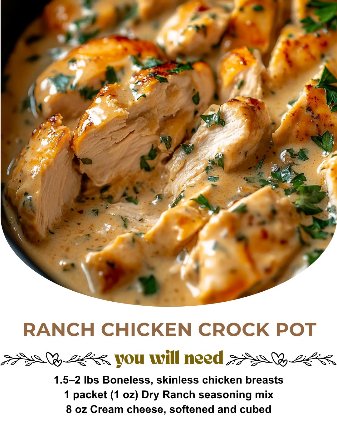 crock pot chicken breast with cream cheese and ranch dressing This effortless recipe creates incredibly tender, creamy chicken just a few minutes of prep. It is a versatile dish that can be served whole, sliced, or shredded Boneless chicken SIZE:32 INS GD80942PL Azazie Teton