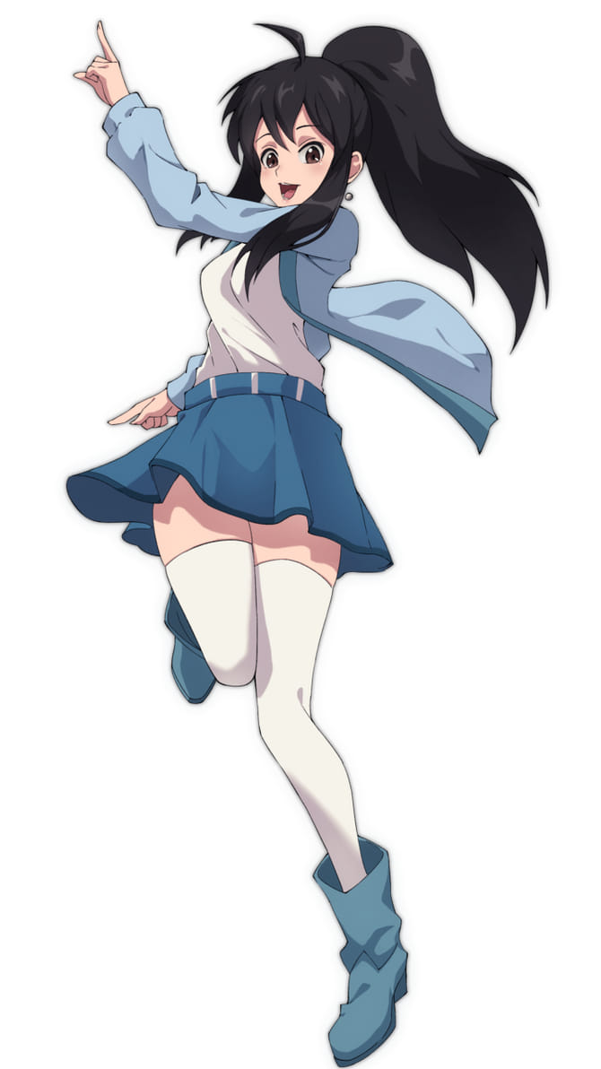 This is my Beyblade X OC Miyu Hikawa. She is only 15 years old
