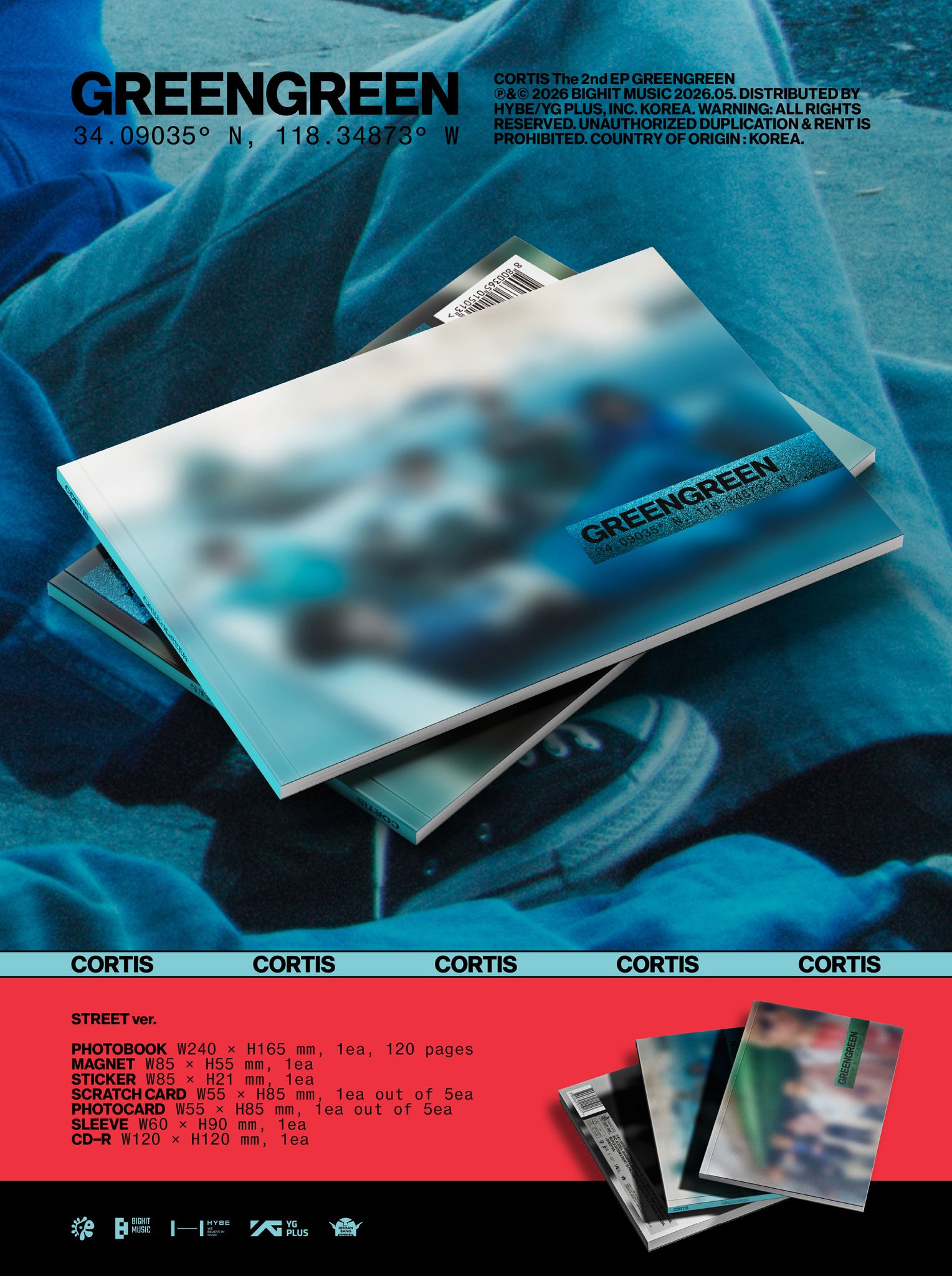 Notice] CORTIS The 2nd EP 'GREENGREEN' 예약 구매 안내 (+ENG/JPN