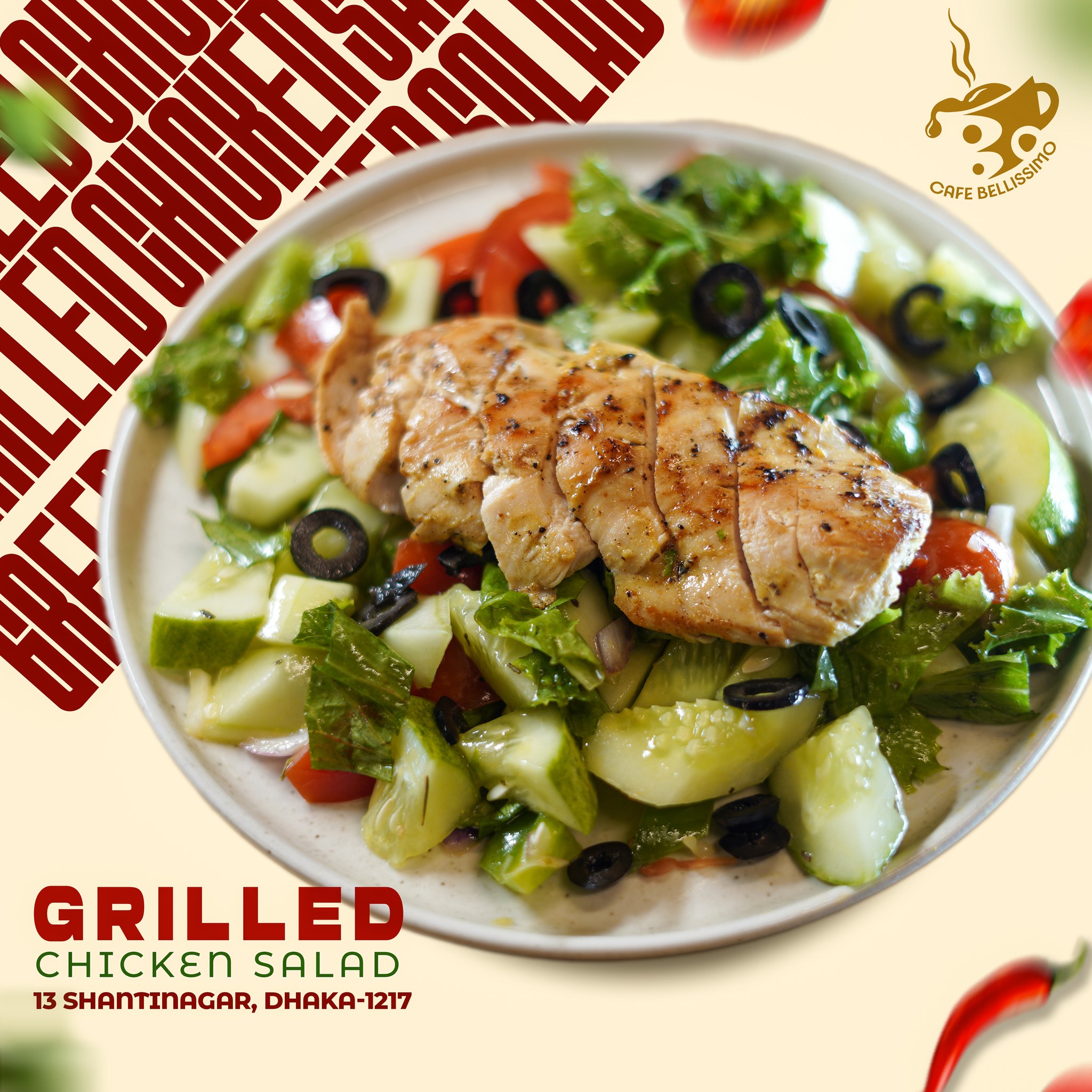 Cafe - light, refreshing, and full of flavor. Tender grilled chicken ...