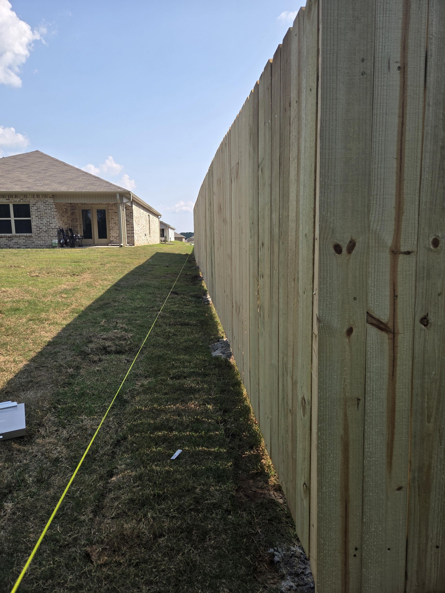 Precision - Customer wanted to tie into their neighbors fence ...