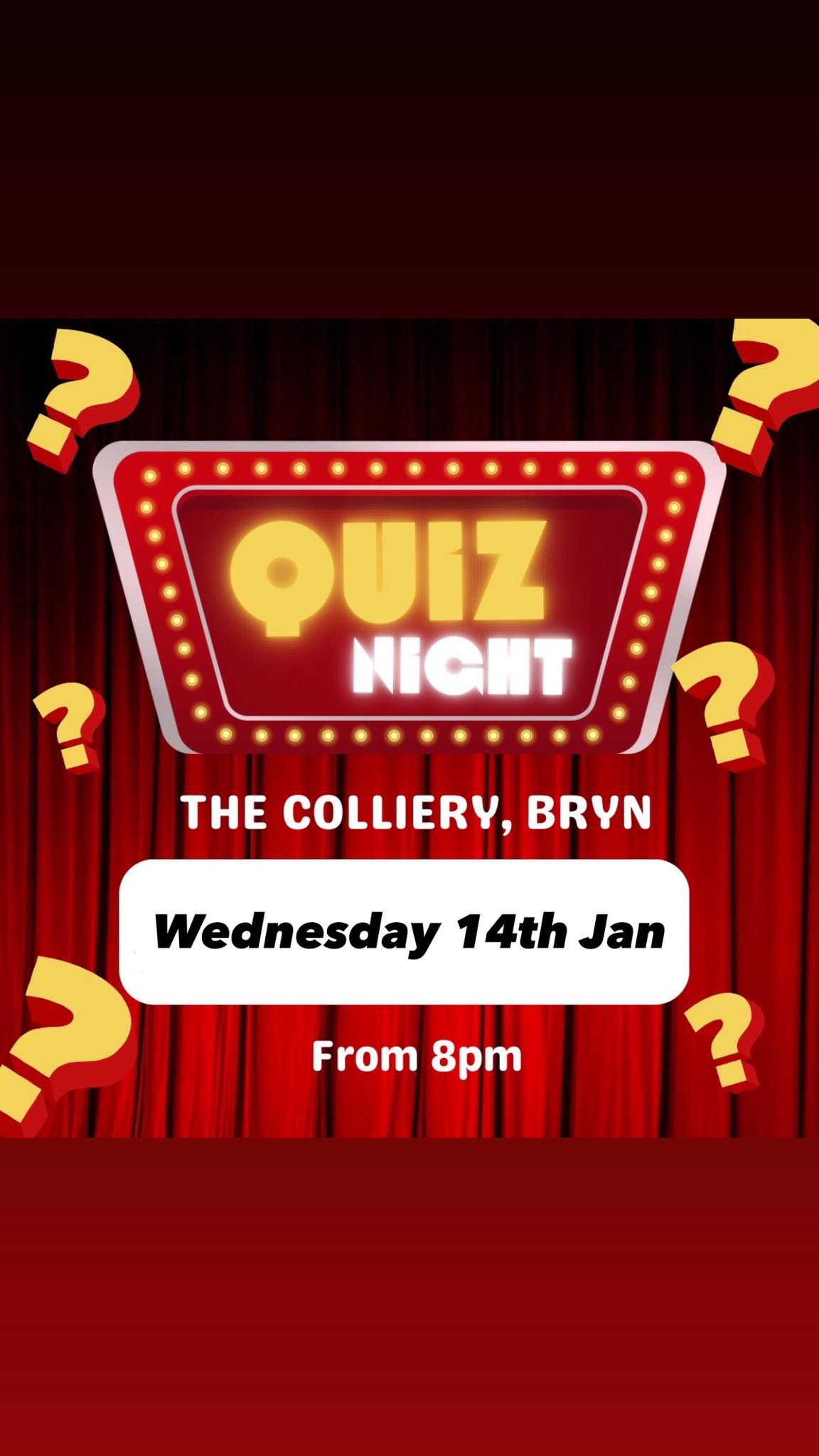🧠 QUIZ NIGHT IS ON AT THE... - The Colliery - Bryn | Facebook