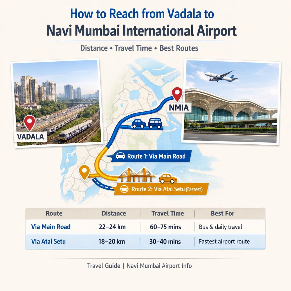 I Love - 📍How to Reach from Vadala to Navi Mumbai International Airport ...