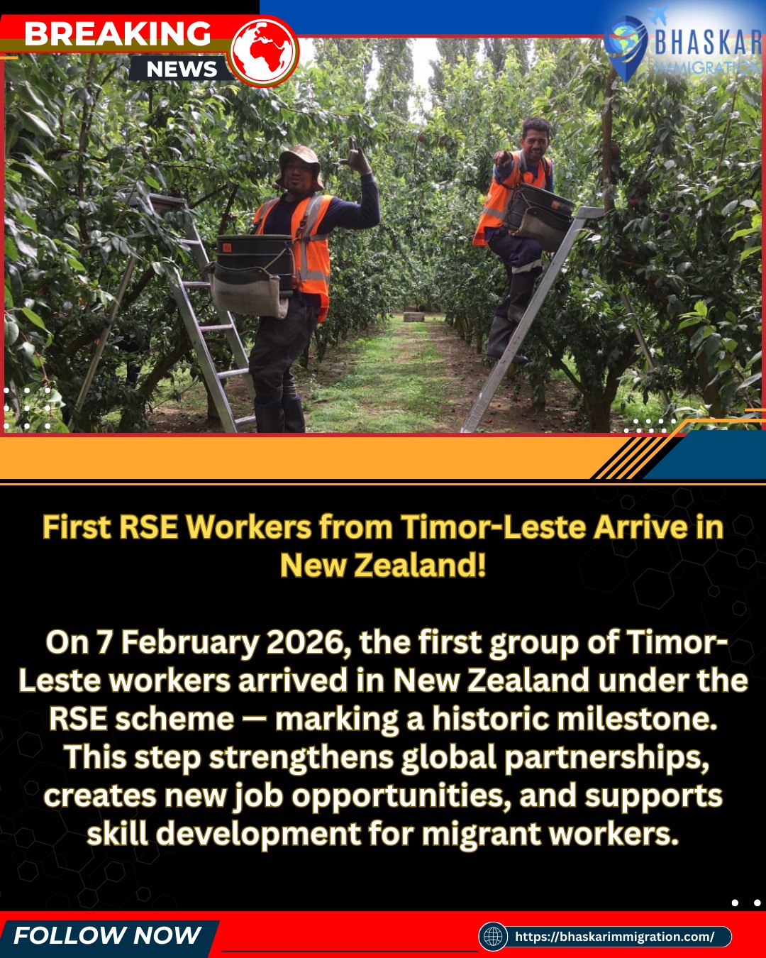 First RSE workers from Timor-Leste... - Bhaskar Immigration | Facebook