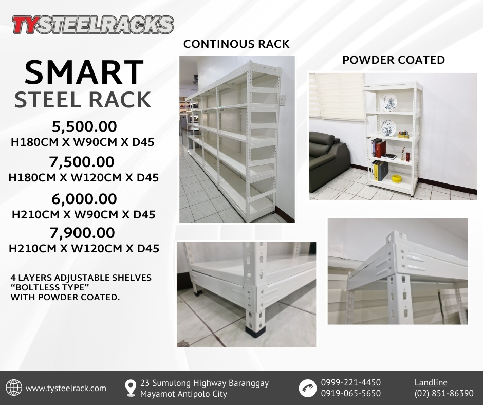 TY Gondola Rack Steel Shelves and Warehouse Storage Made in Korea
