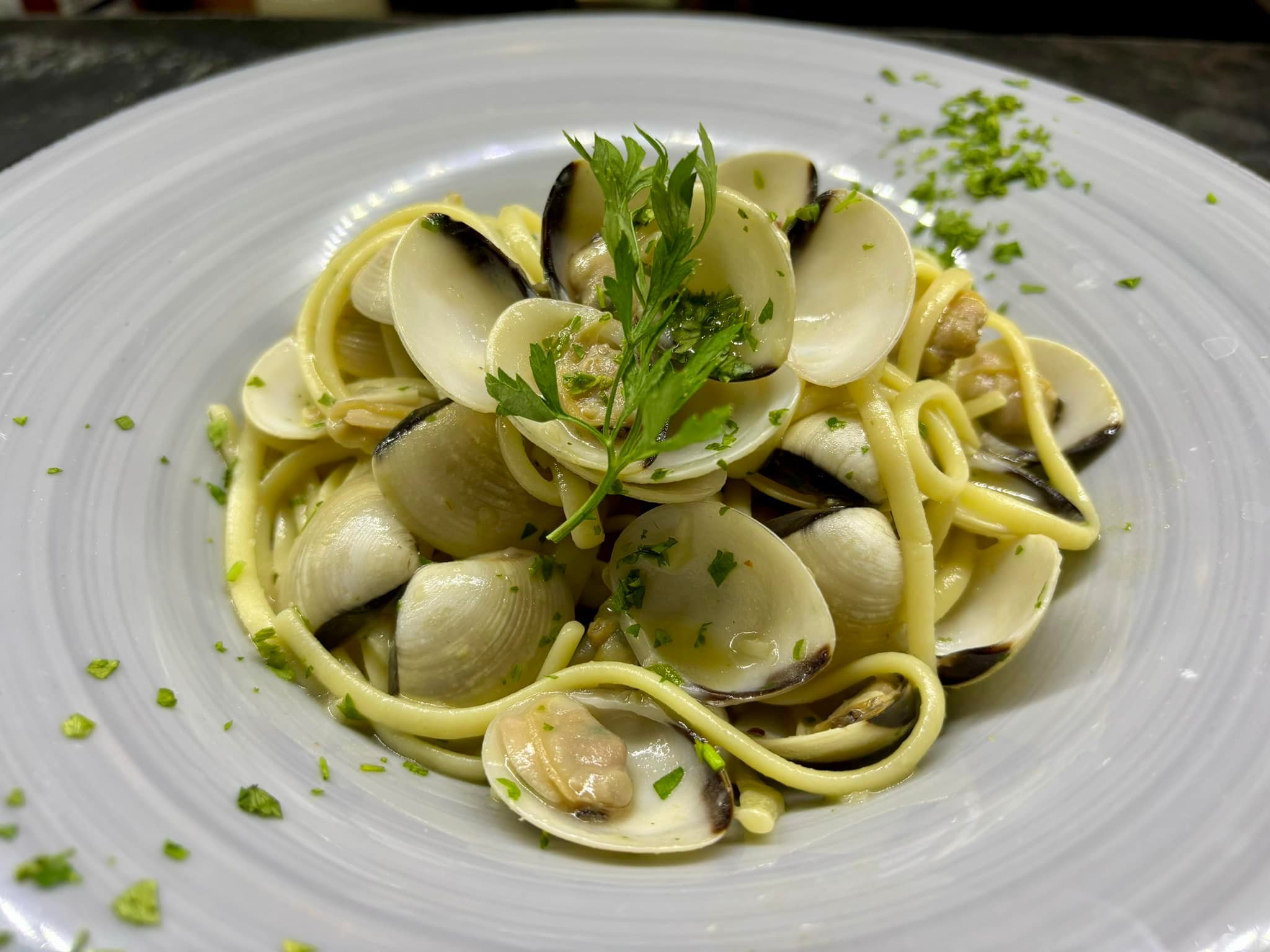 洗顔料 vongole Vongole bianco with ariake sea clams and spaghetti