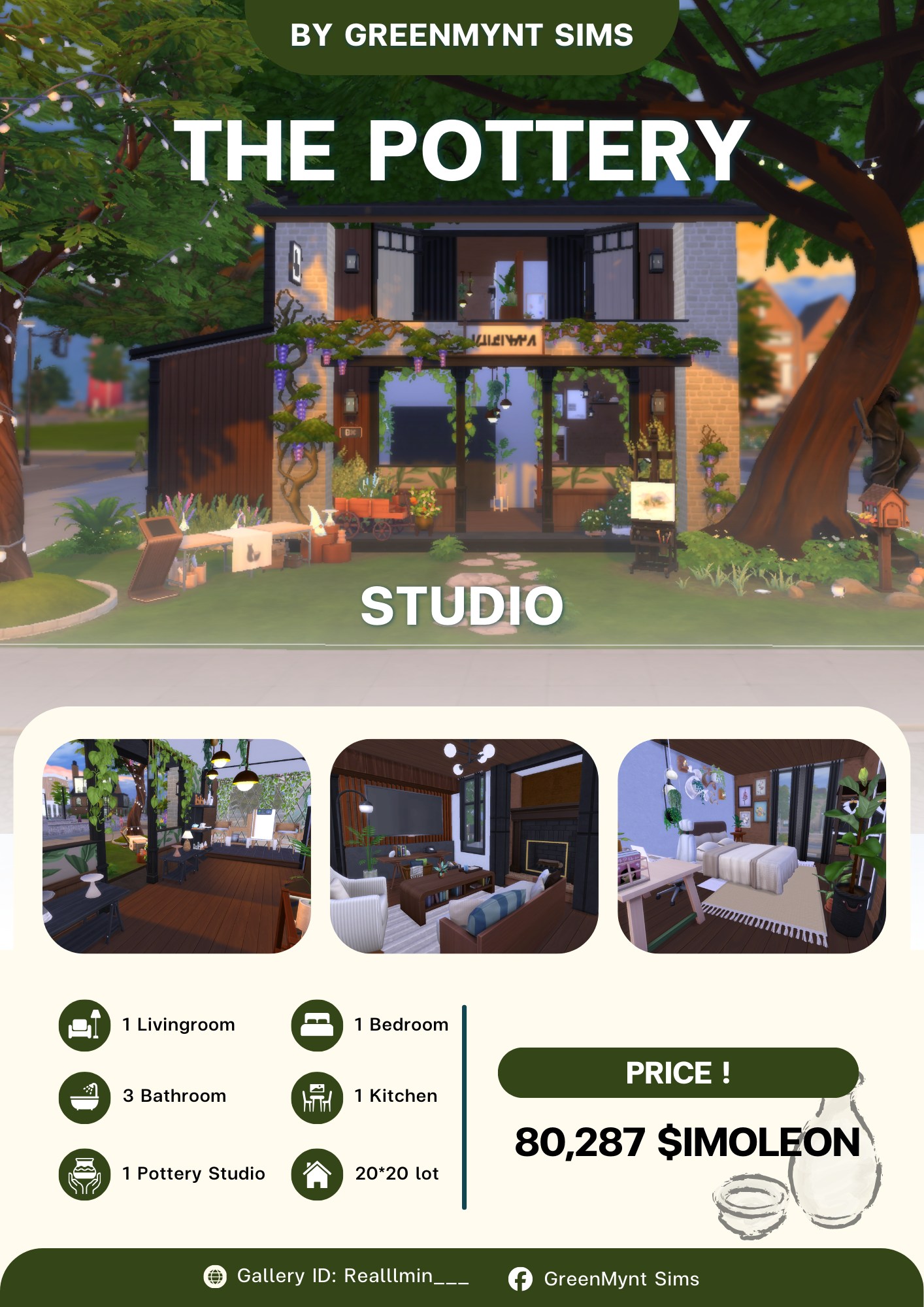 The Sims 4 Creative Builds | Happy New Year 2026 🍀 | Facebook