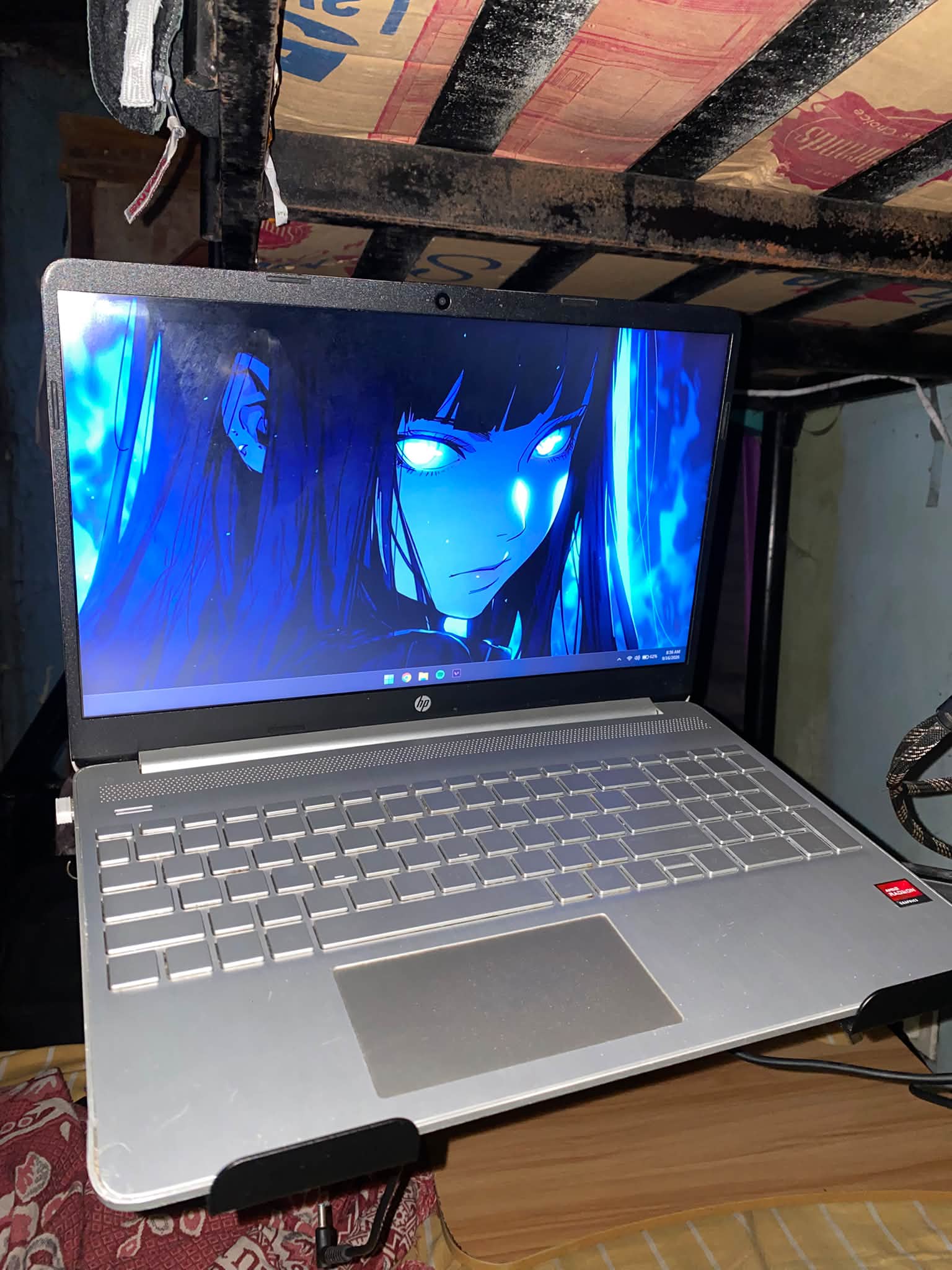 HP 15s eq3xxx Ryzen 5 laptop for sale with minor NASA display issue