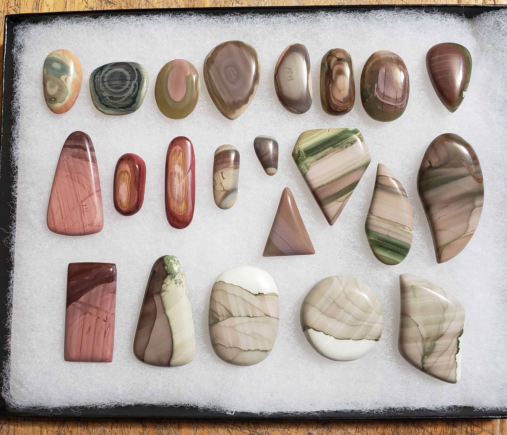Heart - These are Imperial Jasper cabochons that a club member made ...