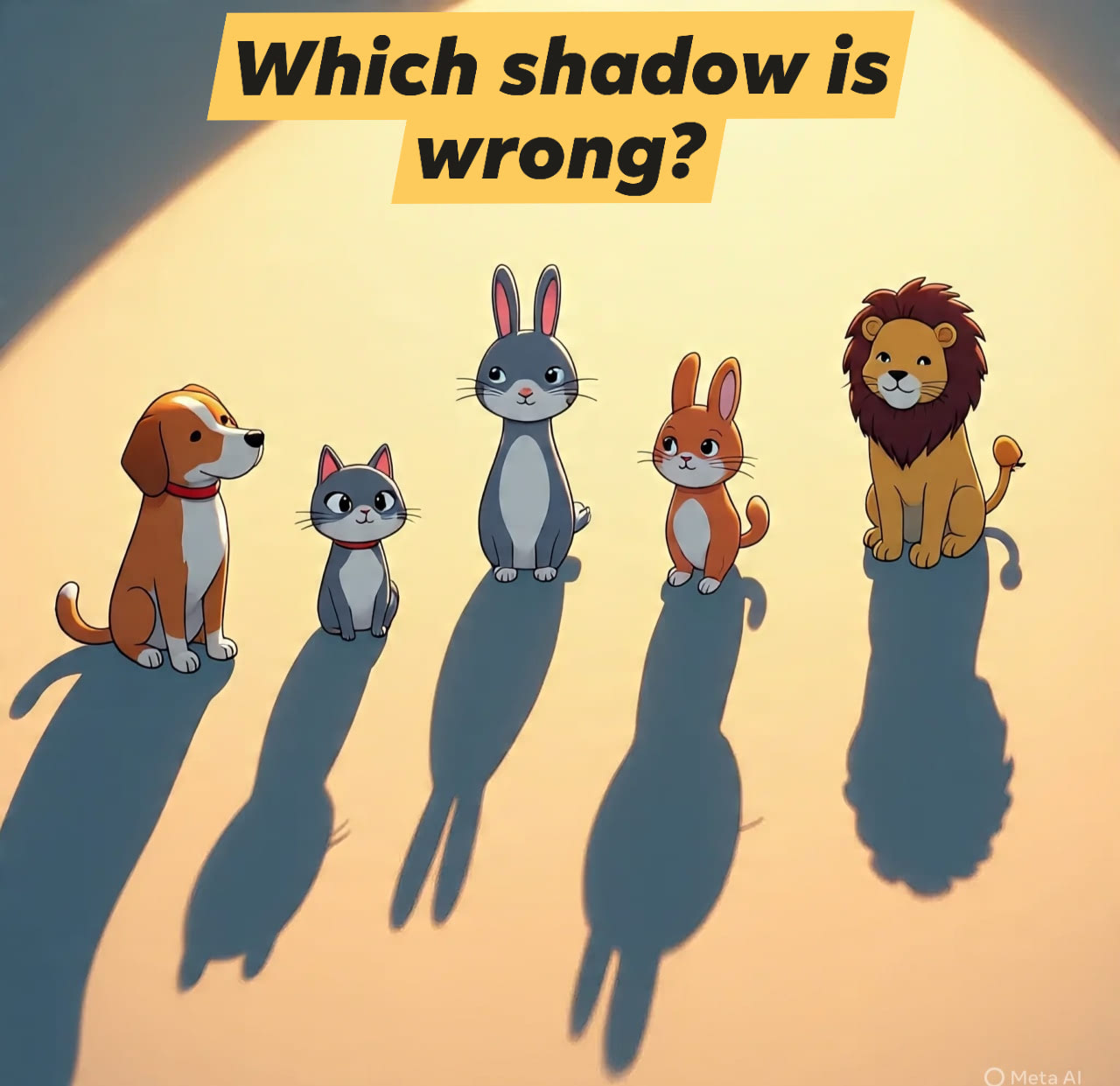 Knowledge - Spot the wrong shadow | Facebook