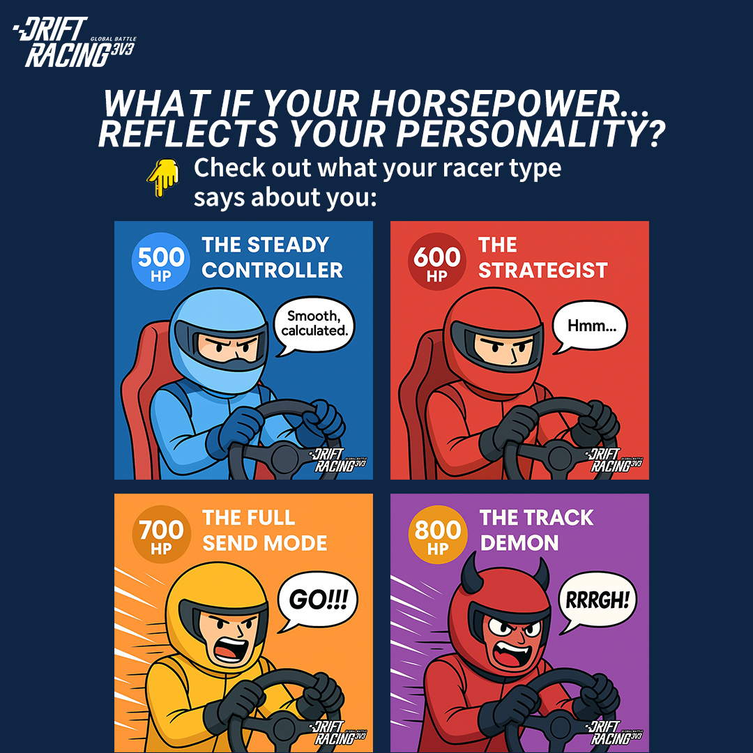🧠 What if your horsepower =... - Drift Racing:3v3 | Facebook