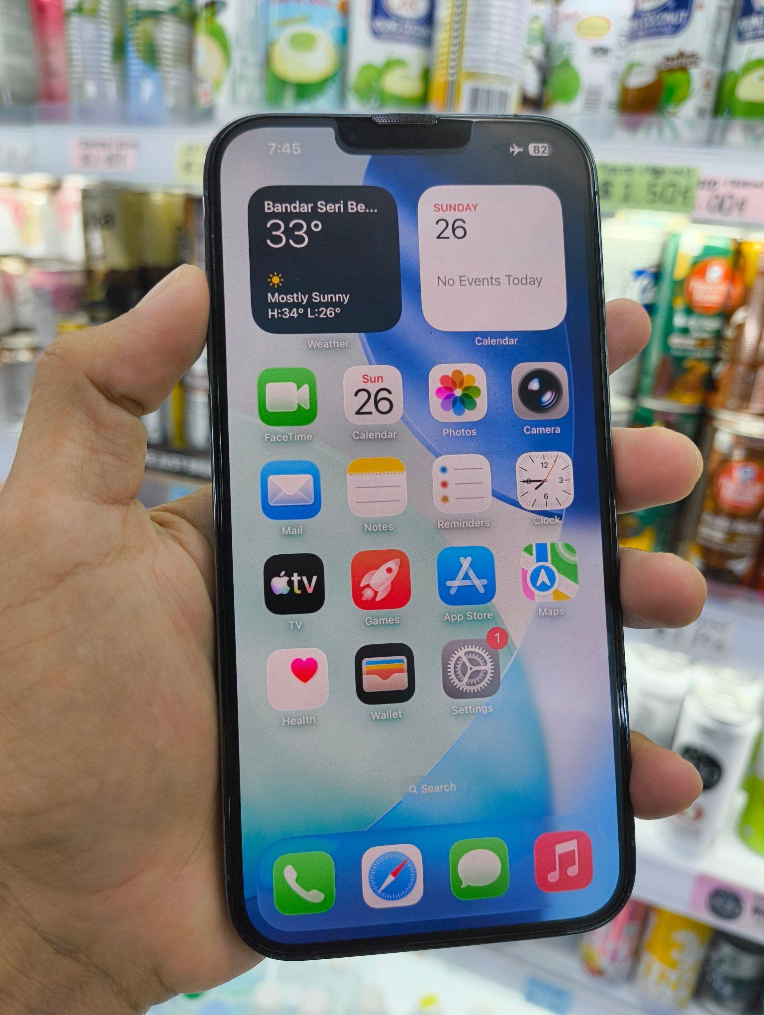 IPHONE 13 PRO MAX 256 GB FACE ID ON TRUETONE ON BATERAI HEALTH 74 