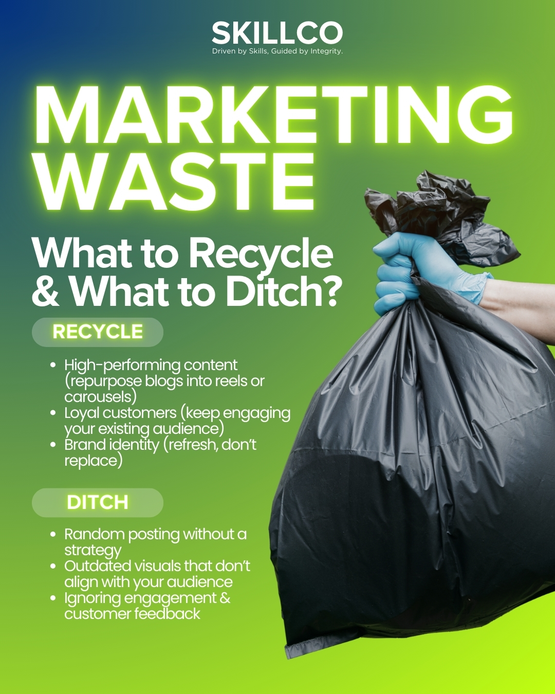 SkillCo - ♻️ Marketing Waste: What to Recycle & What to... | Facebook