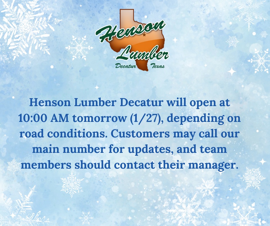 Henson Lumber Decatur | Decatur TX