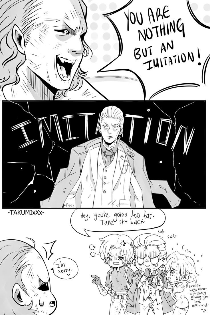 Leon & Grace comfort Zeno after being called an imitation by