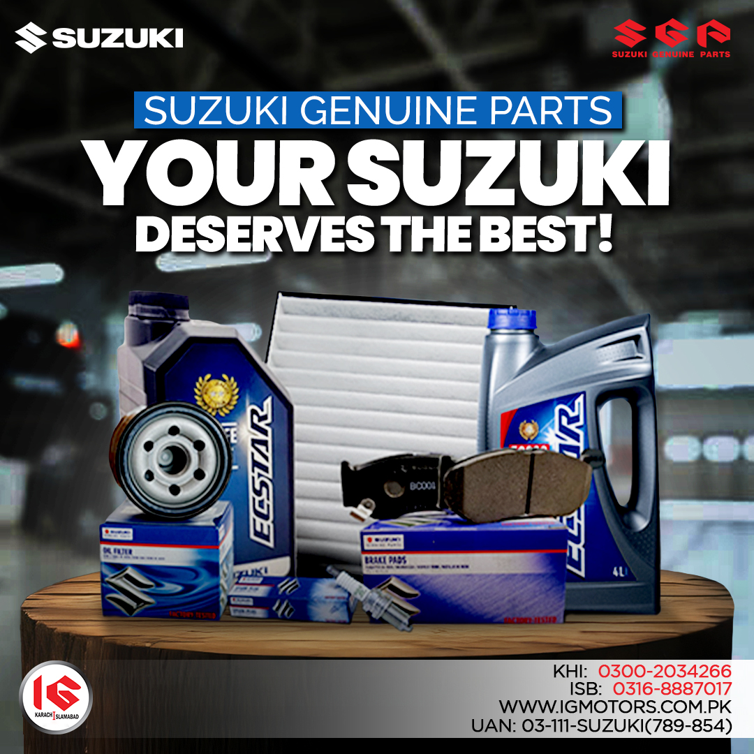 Suzuki - Your Suzuki deserves the best. Always choose Suzuki Genuine ...
