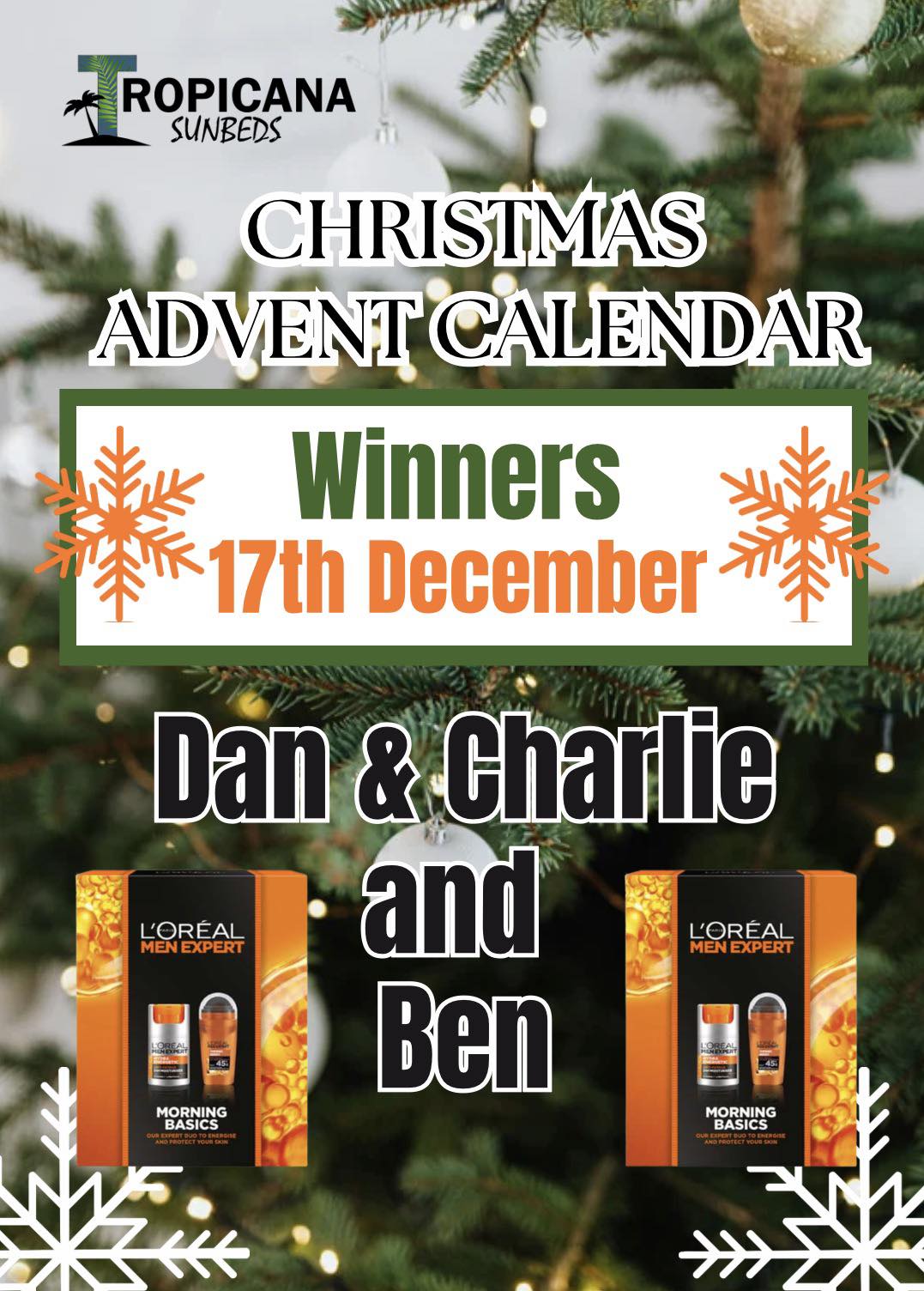 Tropicana - 🎄CONGRATULATIONS 🎄 💚Dan & Charlie an Ben are today’s ...
