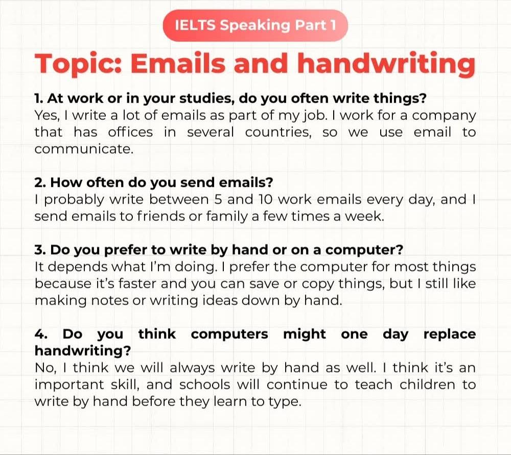 QED - IELTS Speaking Part 1 is the Introduction and Interview section ...