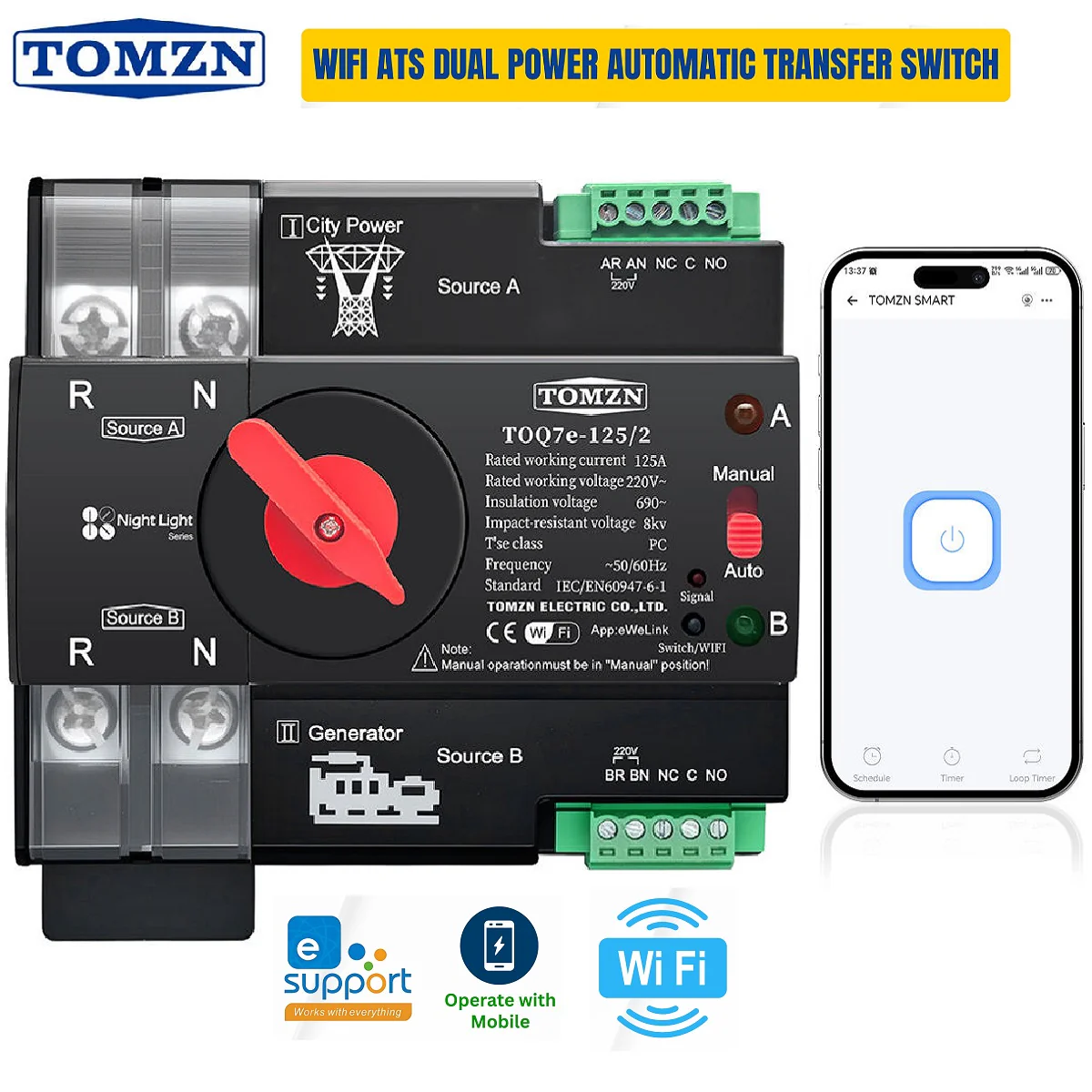 China Automatic Transfer Switch für Dual Power Lieferant, Hersteller