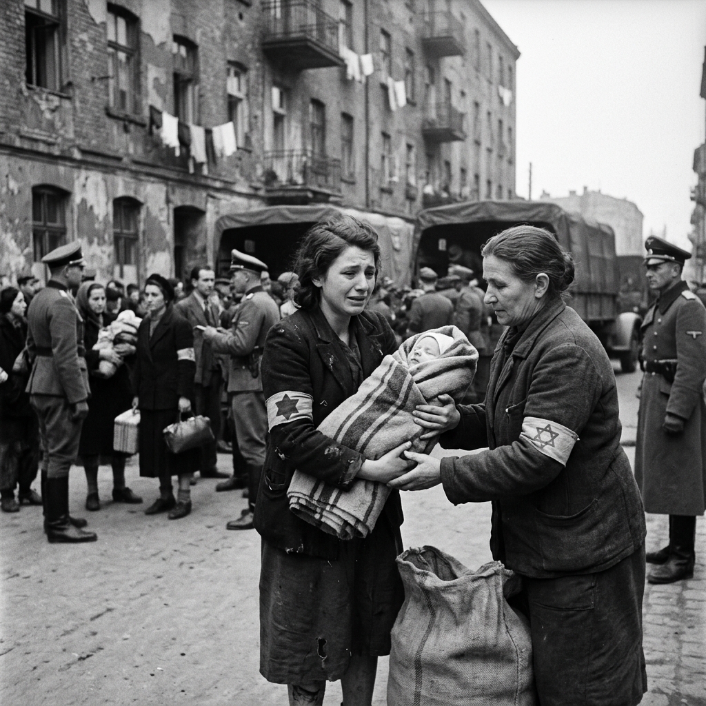 ワン The Mother Who Hid Her Child in a Grain Sack – Poland, 1942 To