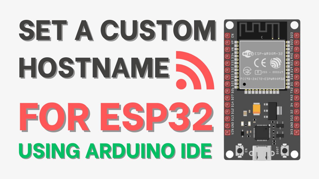 ESP32 ESP8266 For Beginner | Set a Custom Hostname for ESP32 Using ...