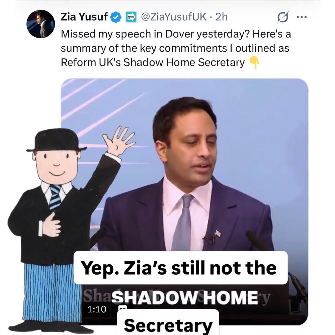Reform - Every time Zia ‘Mr Benn’ Yusuf cosplays as the Shadow Home ...