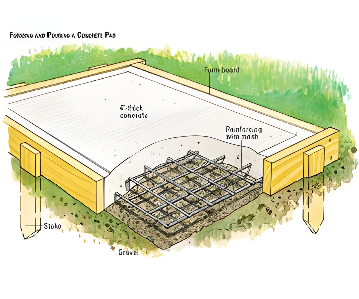 Simple - Concrete Pad Construction: A Step-by-Step Visual Guide This ...