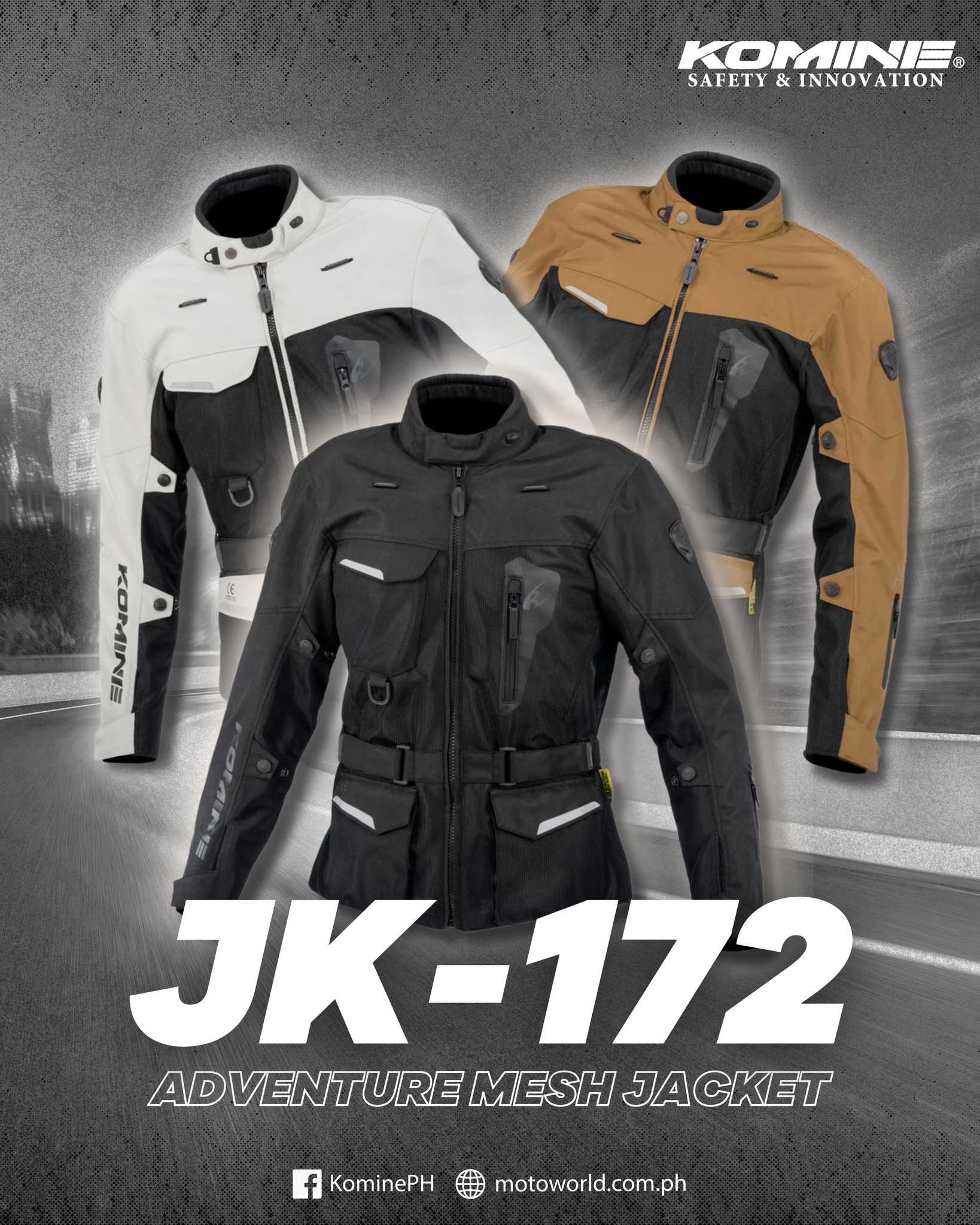 Komine JK-079 Air Stream M-Jkt 3D is now available at select