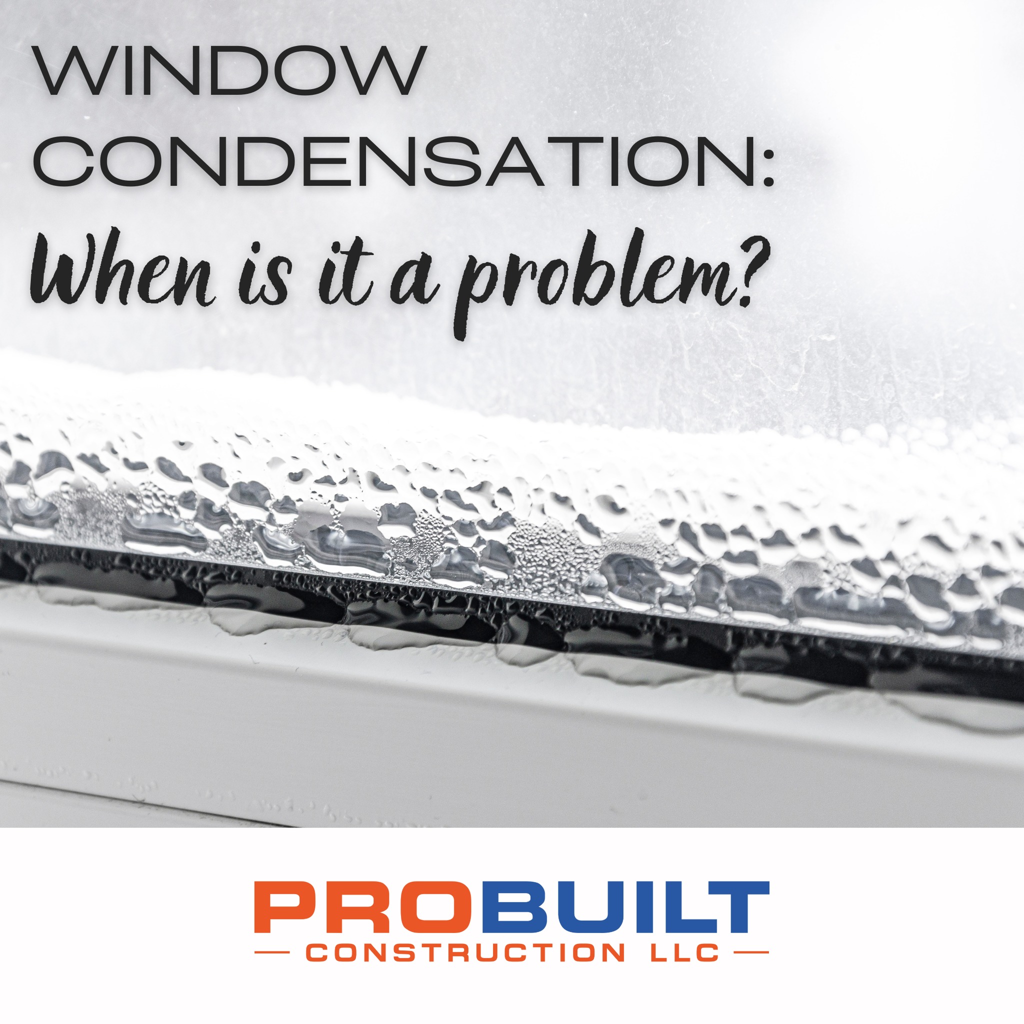 ProBuilt - 🪟 💧 Winter Window Condensation - What's Normal, What's Not ...