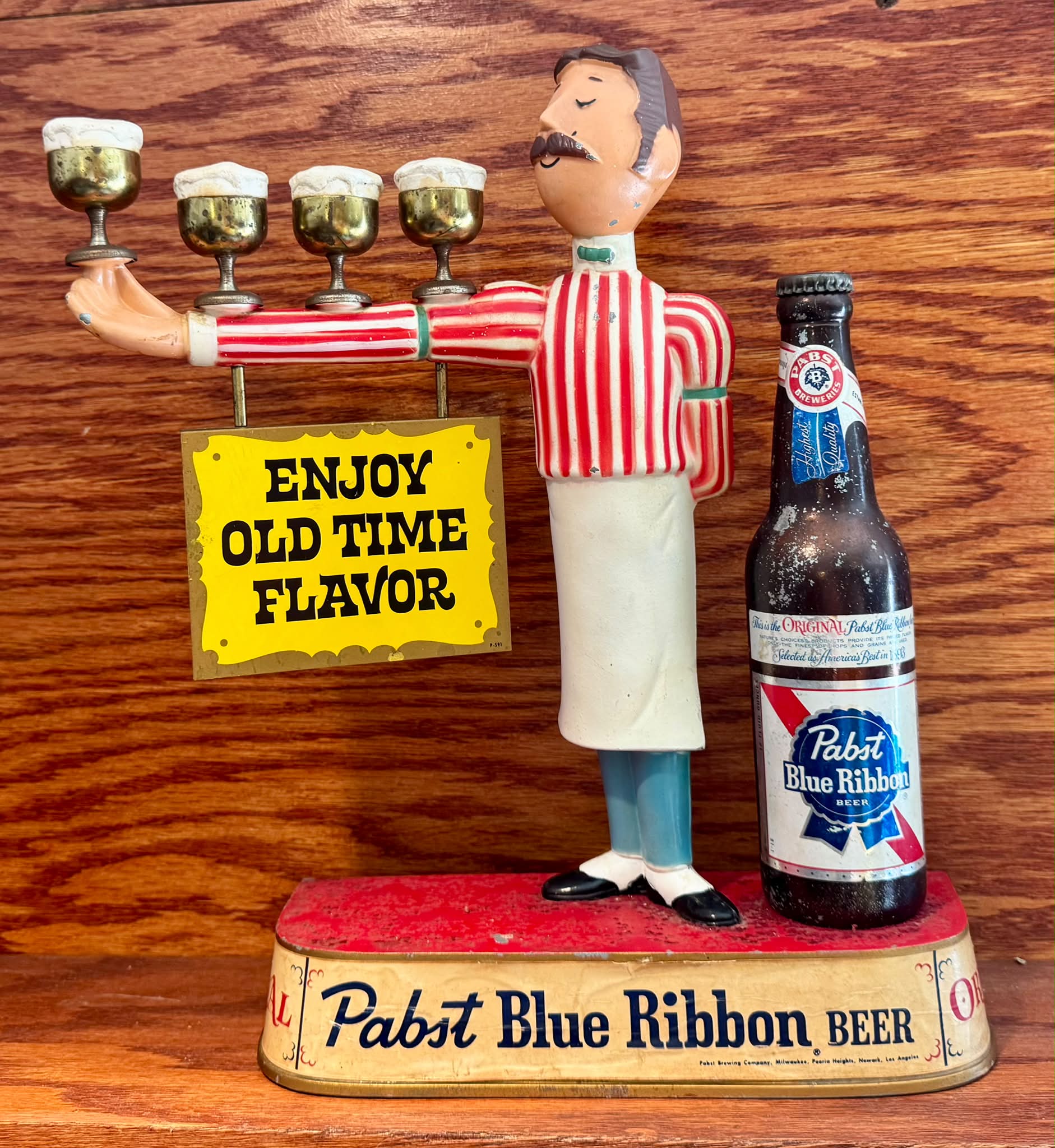 Vintage Pabst logo decoration from old Pabst hotel