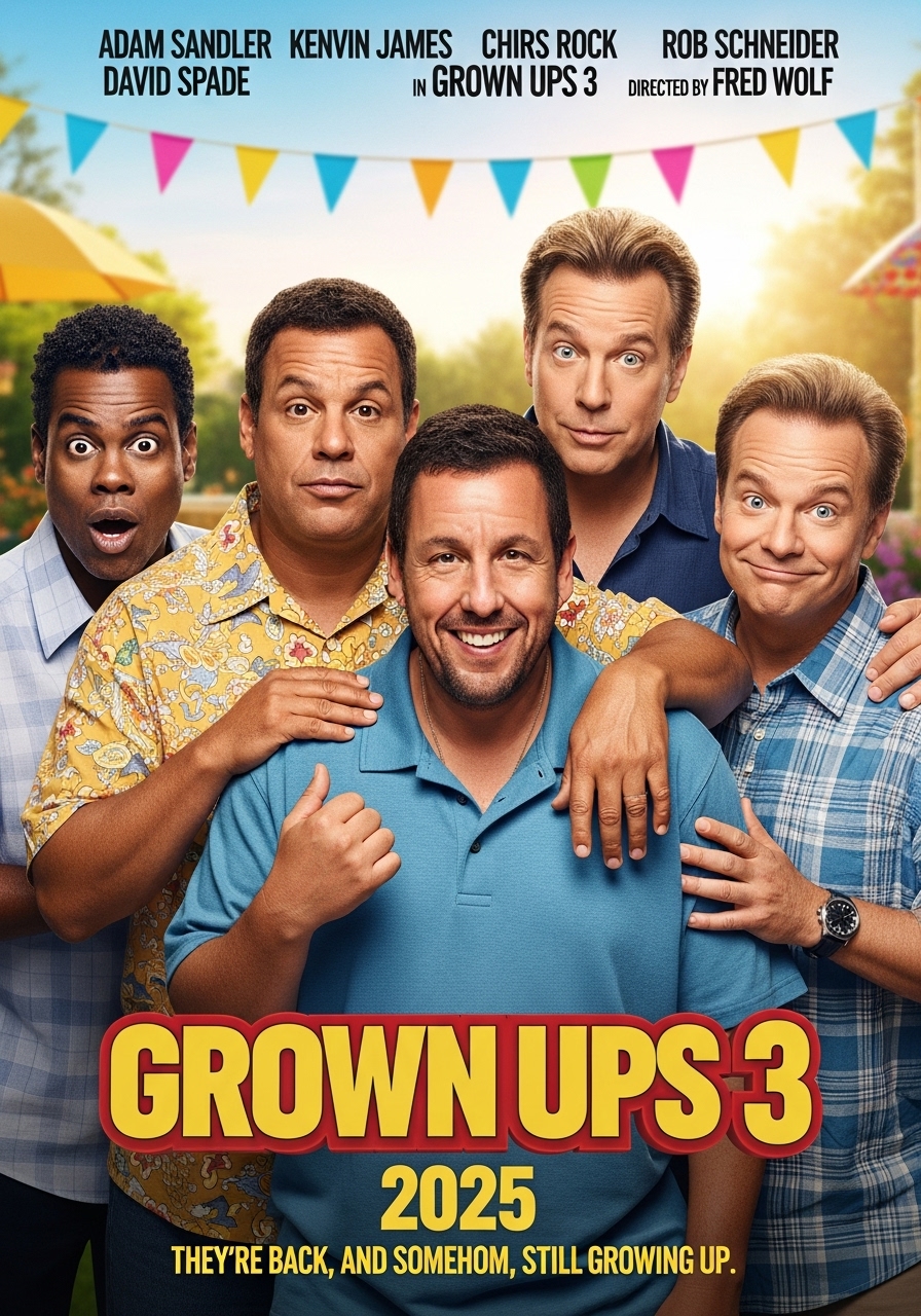 🎬 Grown Ups 3: The Empty Nest Syndrome (2026) 👉 Adam Sandler