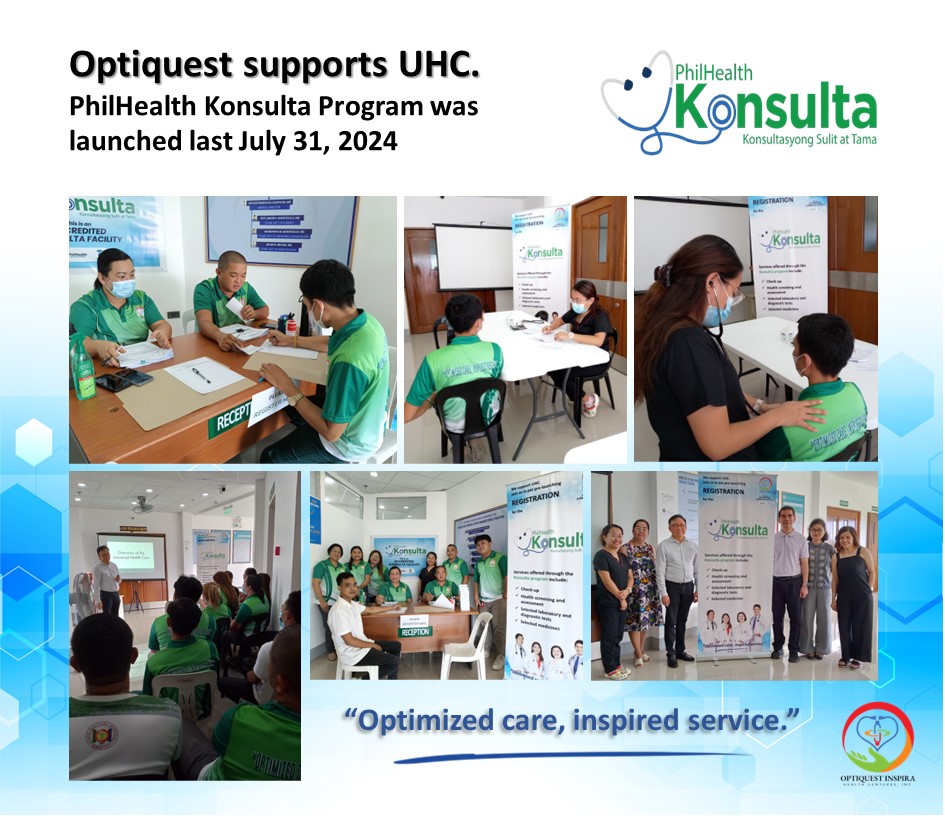 Optiquest - Optiquest Supports UHC. Philhealth Konsulta Program was ...