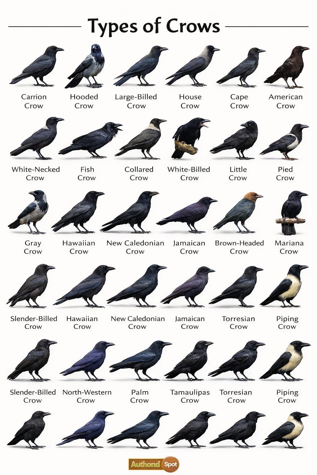 all types of crows, one intelligent... - Raven & Crow Addict | Facebook